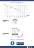 BIA-B42AC - Bianco Submersible Clean Water Pump 95L/min 32m  550W 240V