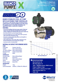 BIA-INOX90S2NXT - Stainless Steel Surface Mount Pump with nXt Controller 50m 0.9W 240V